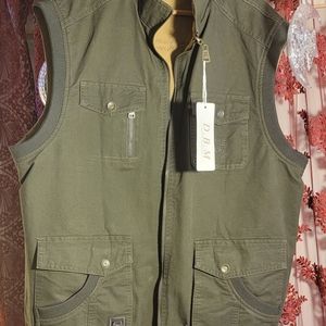 VEST Men's Lightweight 0utdoor Casual Cotton Multi-Pocket Double Pocket Vest.NEW